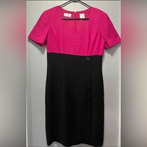Liz Claiborne Pink & Black Dress Women's size 8
